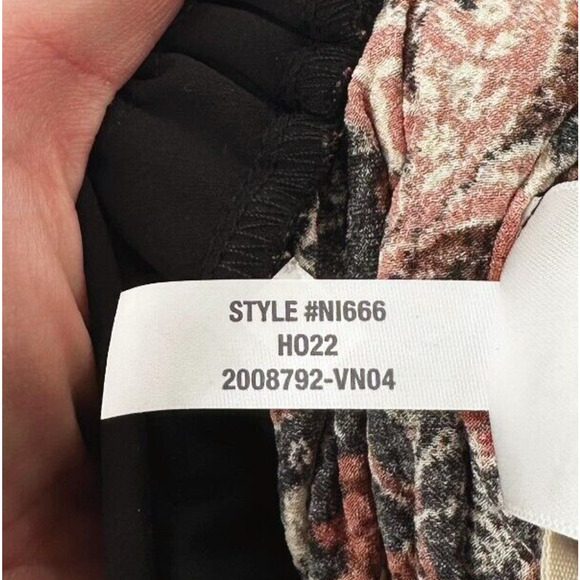 Madewell Womens Wide Leg Jumpsuit XXL Dark Floral Cottage Boho Prairie Fall - Picture 10 of 10